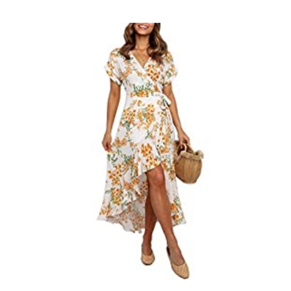 Amazon Wrap Floral Dress